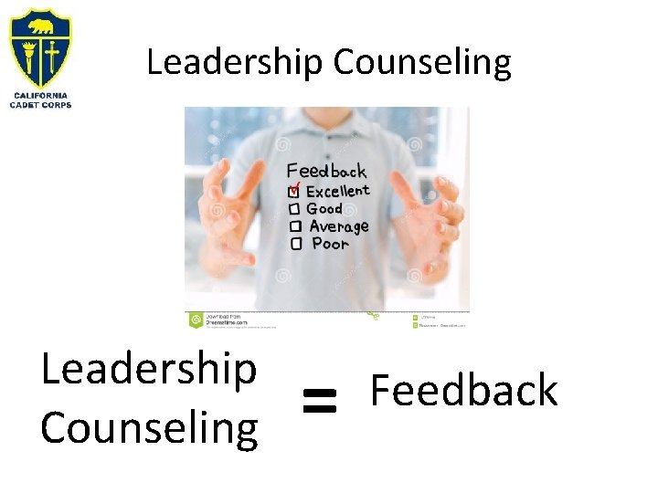 Leadership Counseling = Feedback 