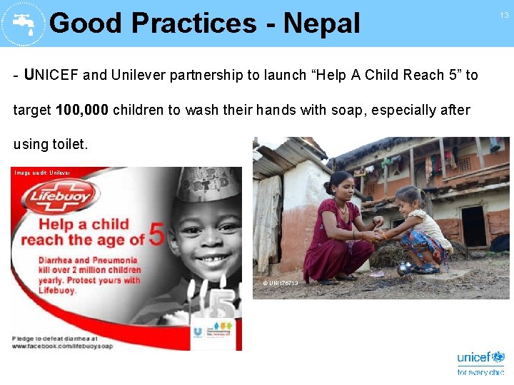 Good Practices - Nepal - UNICEF and Unilever partnership to launch “Help A Child