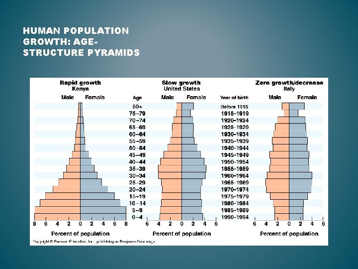 HUMAN POPULATION GROWTH: AGESTRUCTURE PYRAMIDS 