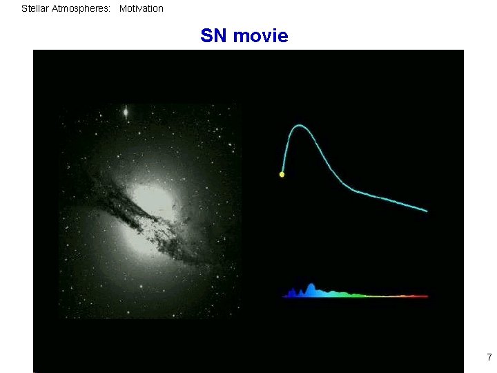 Stellar Atmospheres: Motivation SN movie 7 