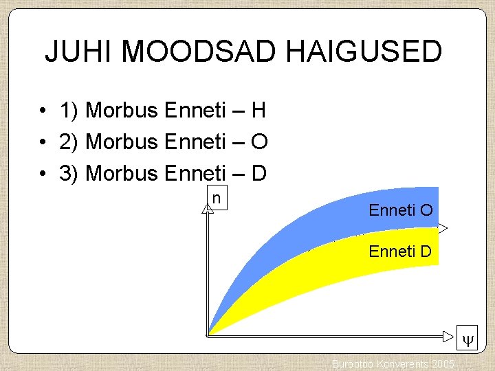 JUHI MOODSAD HAIGUSED • 1) Morbus Enneti – H • 2) Morbus Enneti –