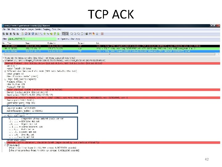 TCP ACK 42 