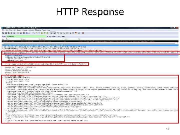 HTTP Response 46 