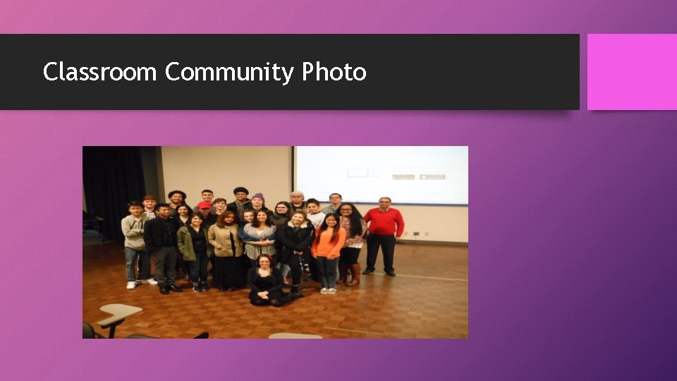 Classroom Community Photo 