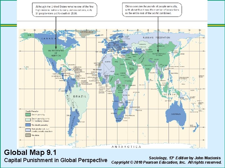 Global Map 9. 1 Capital Punishment in Global Perspective Sociology, 13 h Edition by