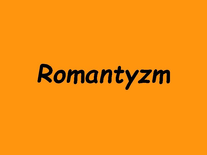 Romantyzm 
