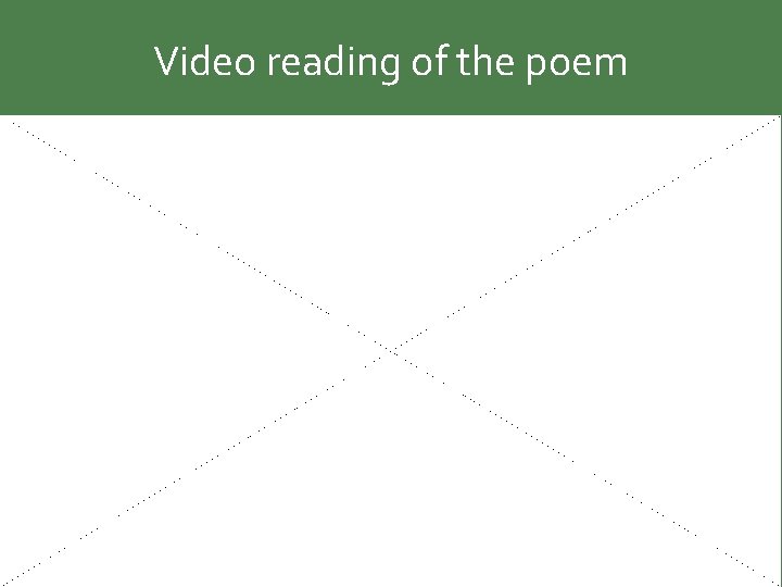 Video reading of the poem 