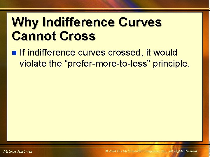 Indifference Curve Analysis Chapter 8 Appendix Mc GrawHillIrwin