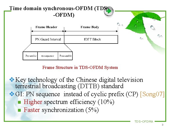 Toa Ofdm A Novel Multiple Access System Based on TDSOFDM
