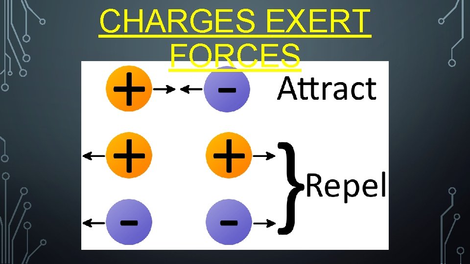 CHARGES EXERT FORCES 