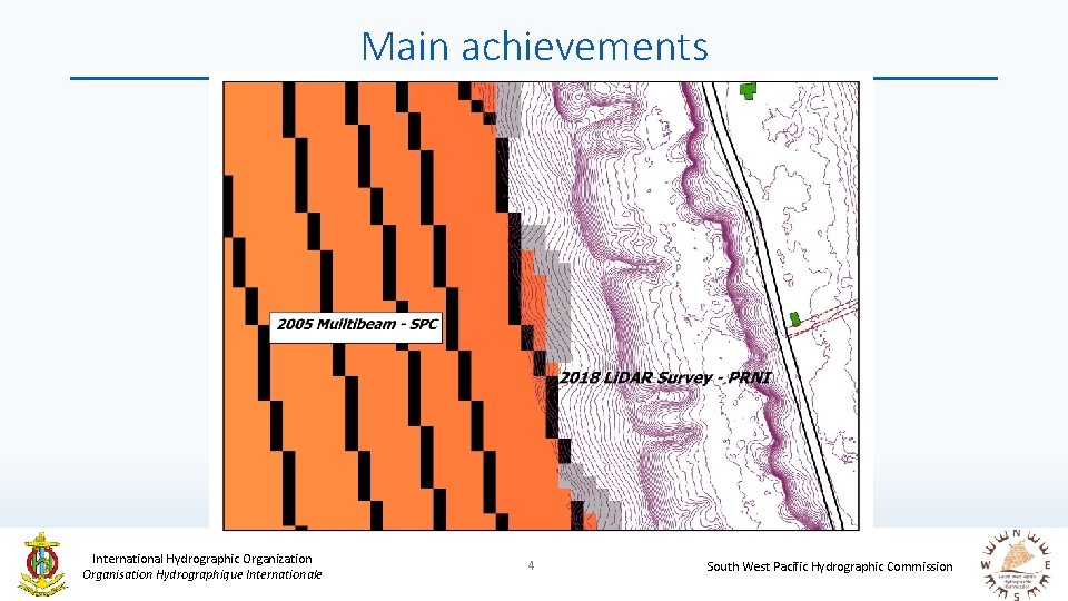 Main achievements International Hydrographic Organization Organisation Hydrographique Internationale 4 South West Pacific Hydrographic Commission