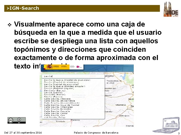 ØIGN-Search v Visualmente aparece como una caja de búsqueda en la que a medida