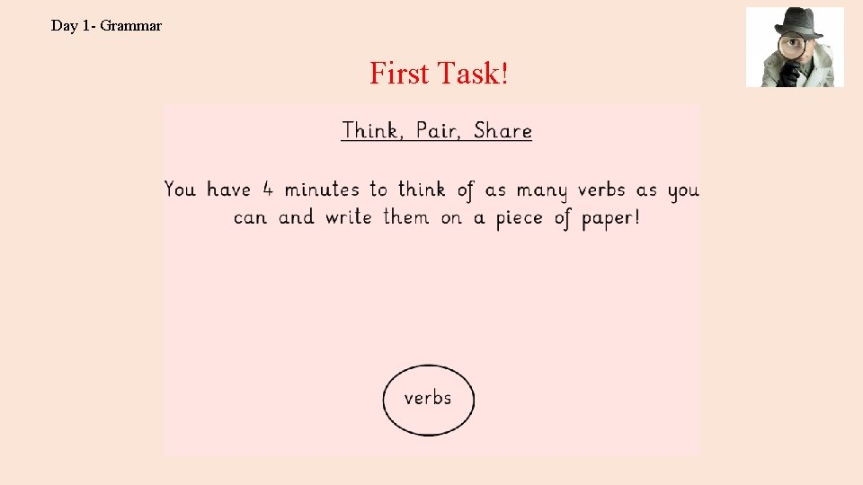 Day 1 - Grammar First Task! 