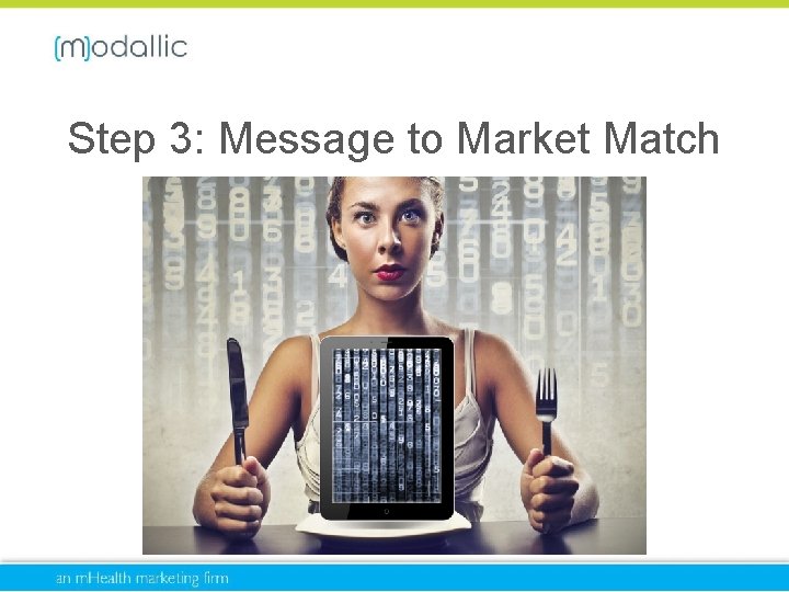 Step 3: Message to Market Match 