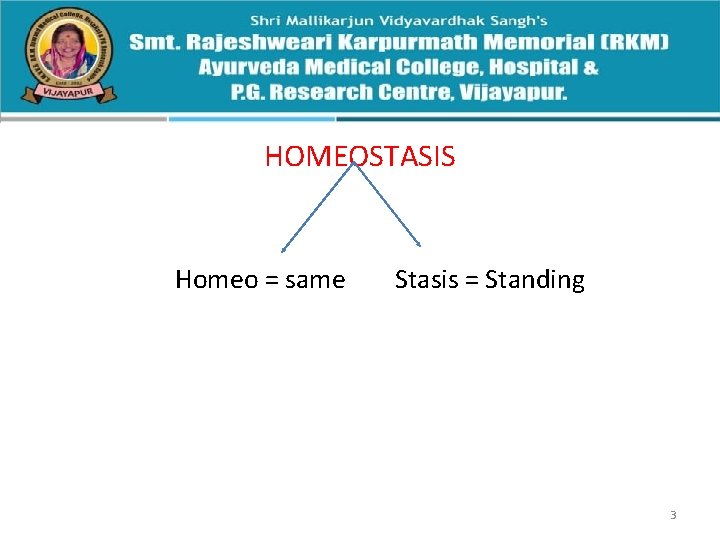 HOMEOSTASIS Homeo = same Stasis = Standing 3 