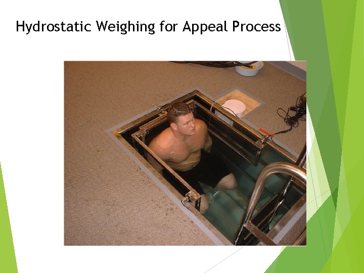 Hydrostatic Weighing for Appeal Process 
