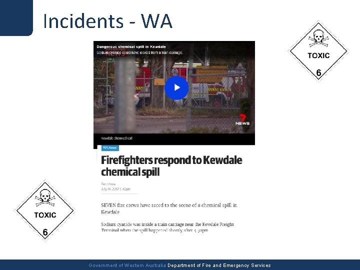 Incidents - WA Government of Western Australia Department of Fire and Emergency Services 