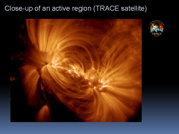 Close-up of an active region (TRACE satellite) 