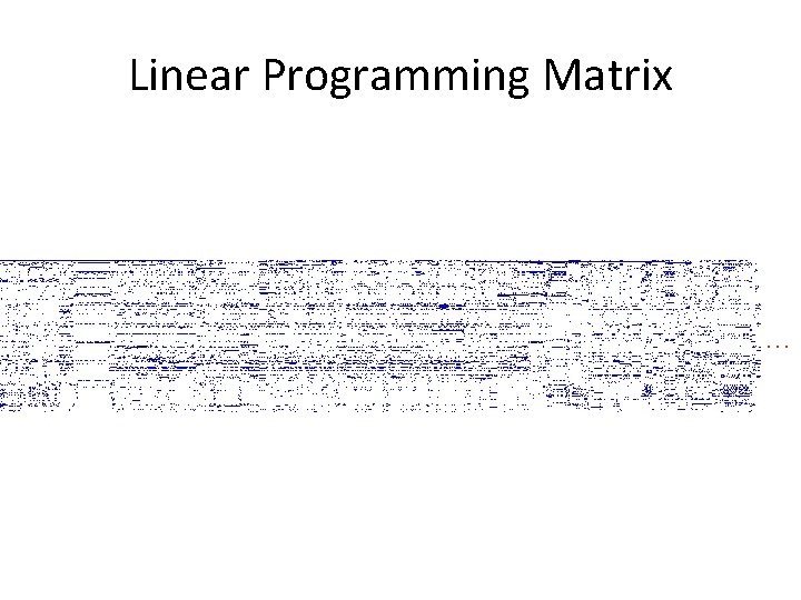 Linear Programming Matrix … 