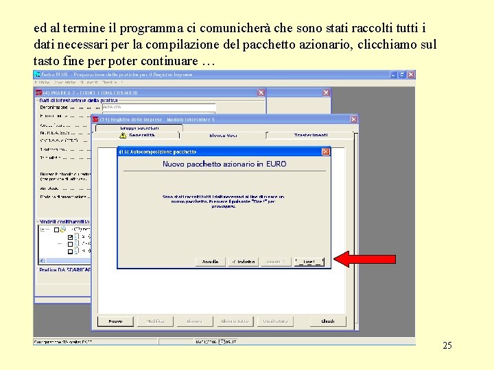 ed al termine il programma ci comunicherà che sono stati raccolti tutti i dati