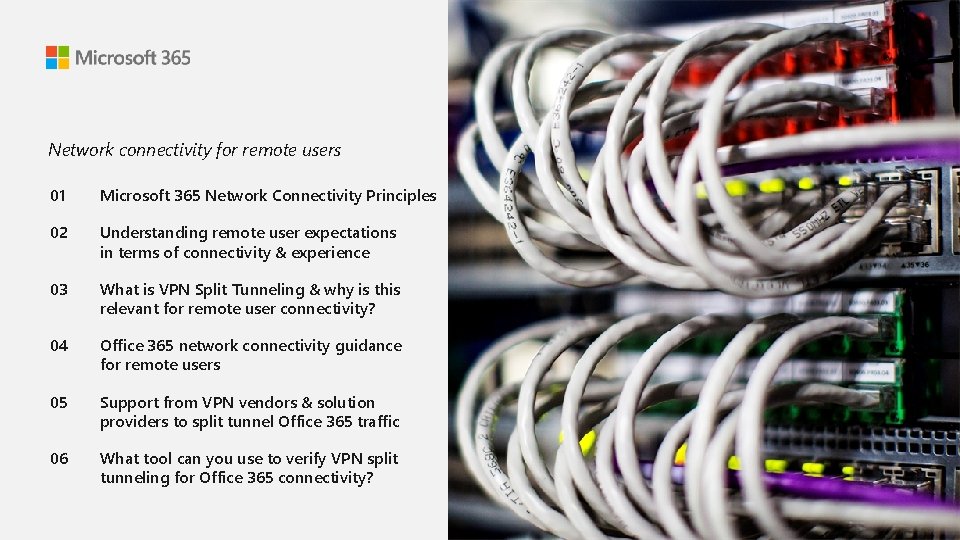 Network connectivity for remote users 01 Microsoft 365 Network Connectivity Principles 02 Understanding remote Network connectivity for remote users 01 Microsoft 365 Network Connectivity Principles 02 Understanding remote