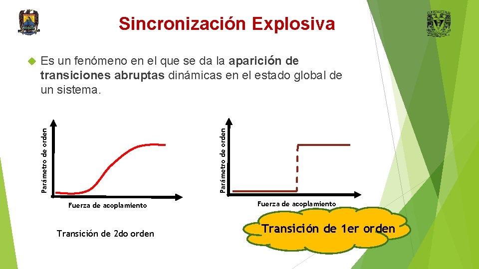 Sincronización Explosiva Es un fenómeno en el que se da la aparición de transiciones