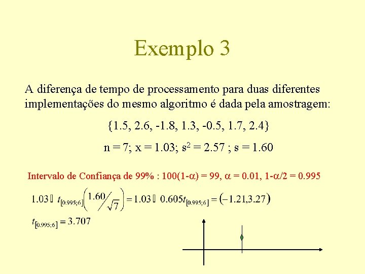 Exemplo 3 A diferença de tempo de processamento para duas diferentes implementações do mesmo