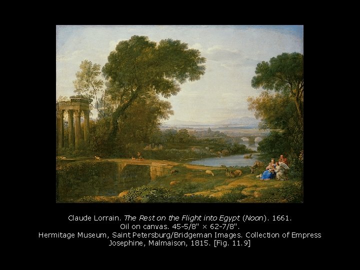 Claude Lorrain. The Rest on the Flight into Egypt (Noon). 1661. Oil on canvas.