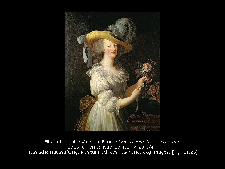 Elisabeth-Louise Vigée-Le Brun. Marie-Antoinette en chemise. 1783. Oil on canvas. 33 -1/2" × 28