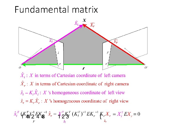 Fundamental matrix X 