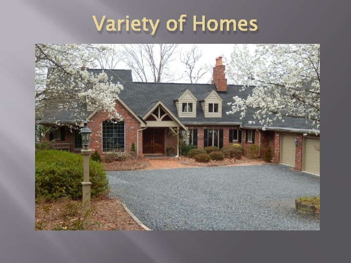 Variety of Homes 