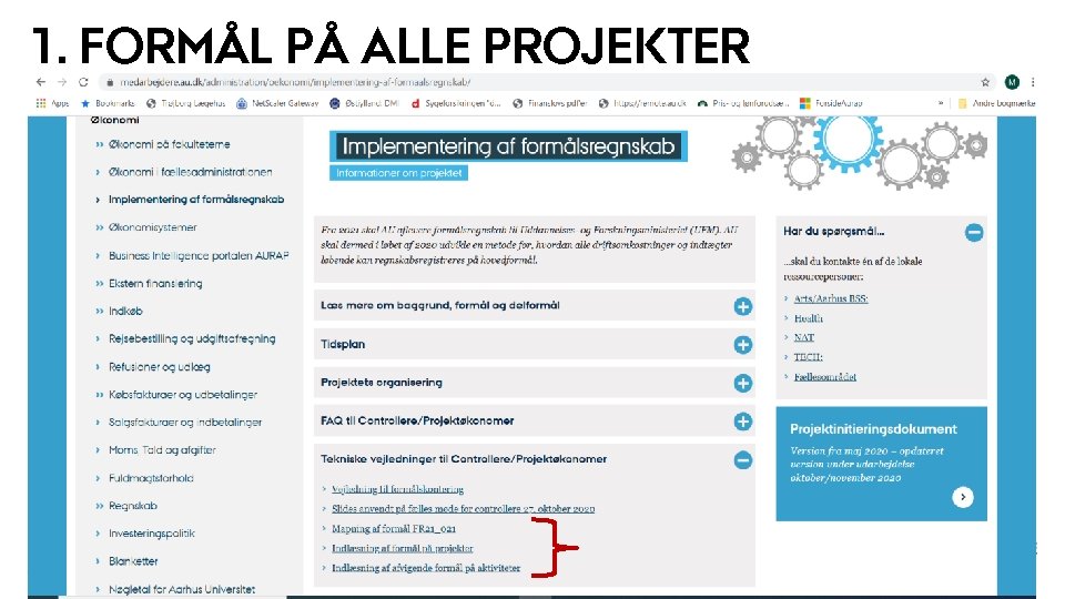 1. FORMÅL PÅ ALLE PROJEKTER 2 7 - 1 0 - 2 0 2