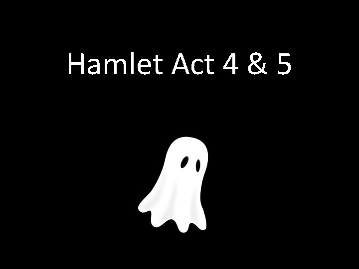 Hamlet Act 4 & 5 