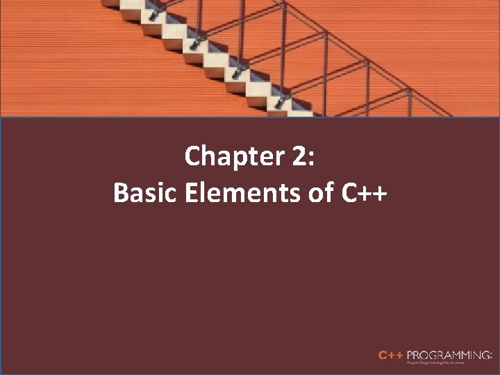 Chapter 2 Basic Elements of C Objectives In