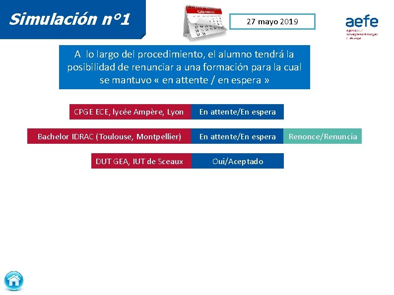 Simulación n° 1 27 mayo 2019 A lo largo del procedimiento, el alumno tendrá