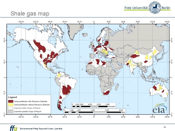 Shale gas map Environmental Policy Research Centre, Lutz Mez 13 