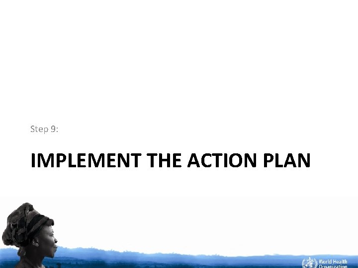 Step 9: IMPLEMENT THE ACTION PLAN 