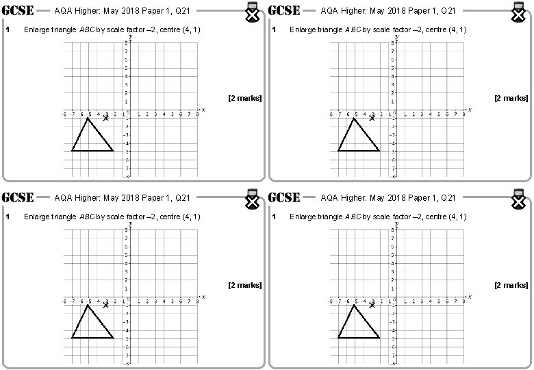 AQA Higher: May 2018 Paper 1, Q 21 1 AQA Higher: May 2018 Paper