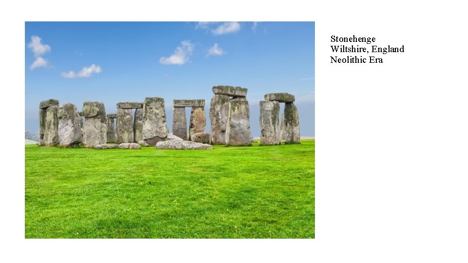 Stonehenge Wiltshire, England Neolithic Era 