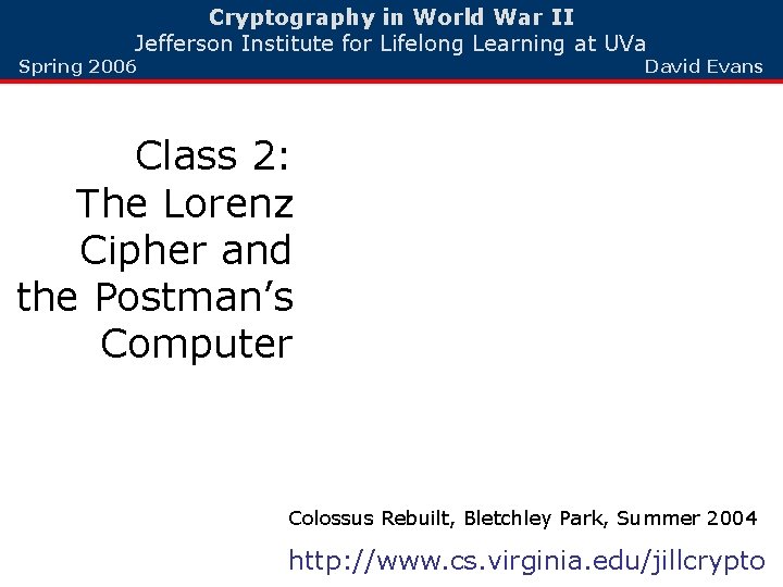 Cryptography in World War II Jefferson Institute for