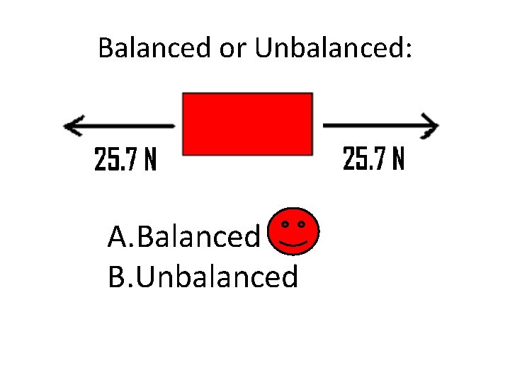 Balanced or Unbalanced: A. Balanced B. Unbalanced 