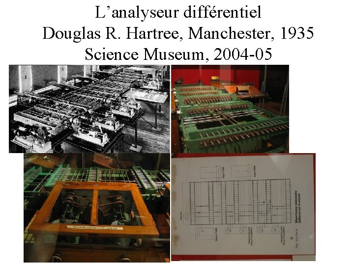 L’analyseur différentiel Douglas R. Hartree, Manchester, 1935 Science Museum, 2004 -05 