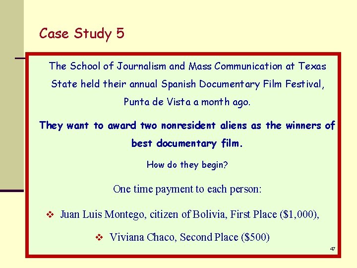 Case Study 5 The School of Journalism and Mass Communication at Texas State held