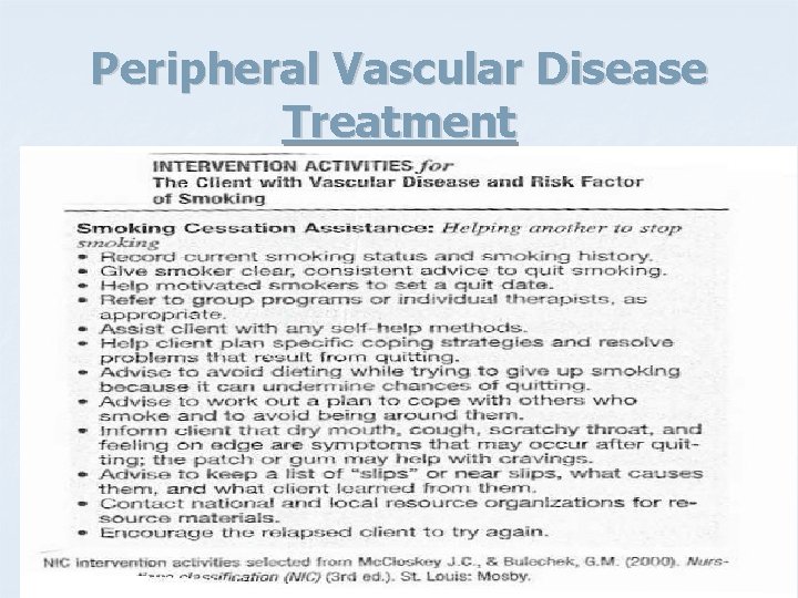 Peripheral Vascular Disease Treatment 