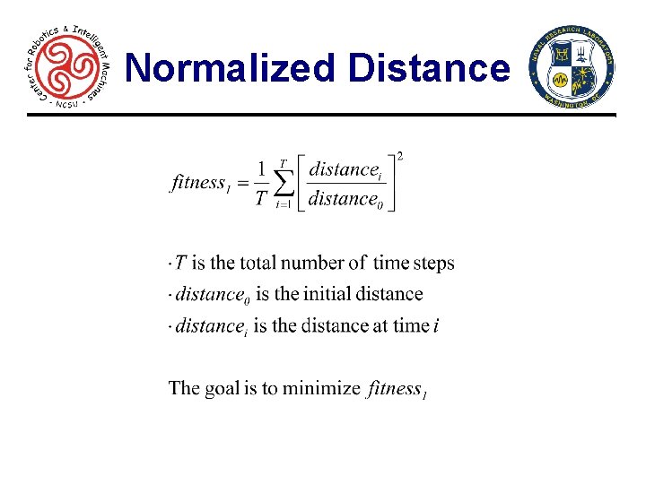Normalized Distance 