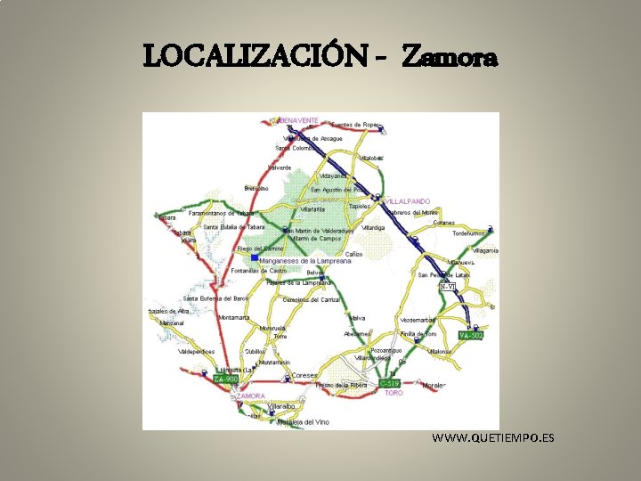 LOCALIZACIÓN - Zamora WWW. QUETIEMPO. ES 