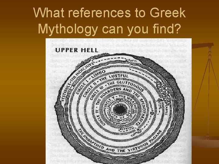 What references to Greek Mythology can you find? 