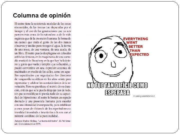 Columna de opinión 