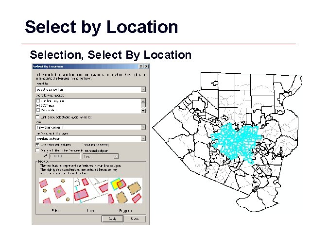 Select by Location Selection, Select By Location GIS 11 