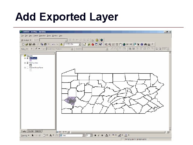 Add Exported Layer GIS 7 